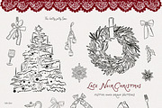 Lace Noir Christmas Collection, a Seasonal Illustration by lokko studio (Thumbnail 5 of 13)