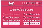 Five Senses font, a Font by weknow (Thumbnail 8 of 9)