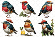 Whimsical Summer Bird Clipart, an Illustration by Black Bird Studio (Thumbnail 4 of 5)