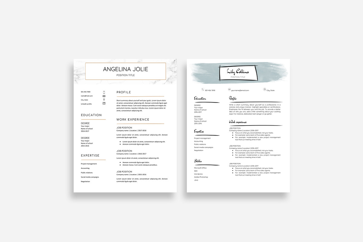 Resume Template Google Docs 10x, a Resume Template by DesignStudioTeti (Photo 5 of 10)