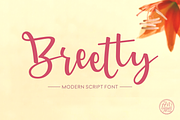 Breetty Font, a Script Font by 7NTypes (Thumbnail 1 of 3)
