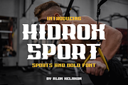 Hidrox Sport, a Serif Font by alon kelakon (Thumbnail 1 of 6)