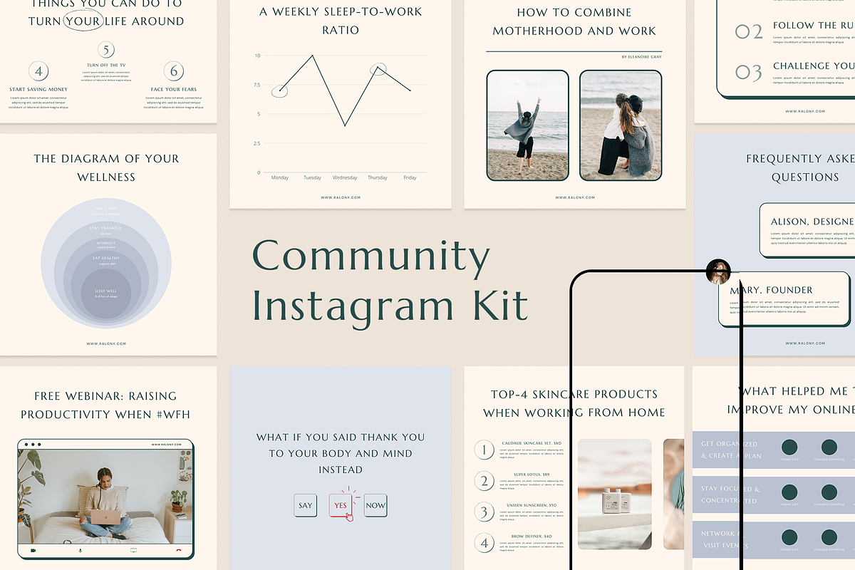 Community Leader Instagram Kit, a Social Media Template by Ralony (Photo 1 of 9)