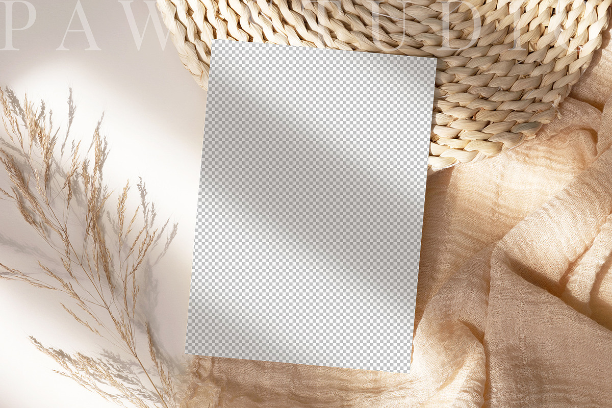 Card Mockup 5x7 Online Edit Canva, a Product Mockup by PawMockups 2 (Photo 2 of 7)