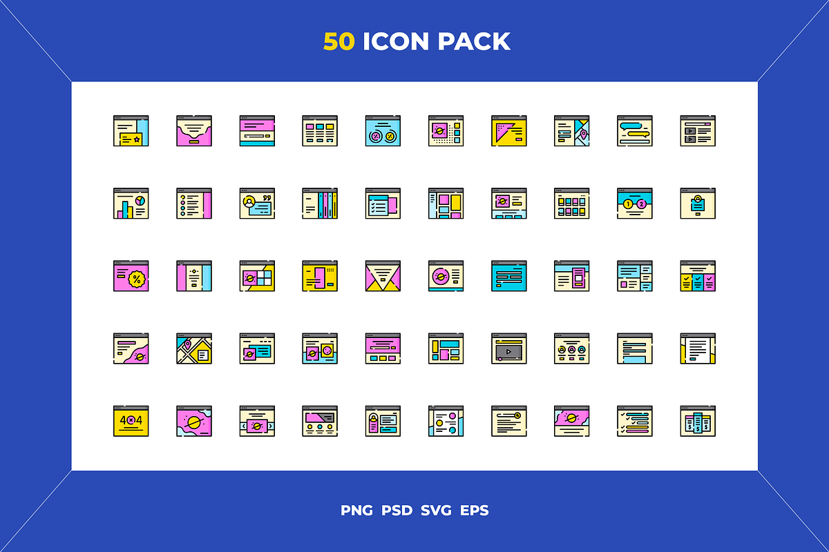 Web layout icons, an Outline Icon by Wencory (Photo 1 of 2)