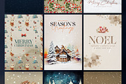 15 Christmas Greeting Card Templates, a Card Template by Graphicdome (Thumbnail 2 of 6)