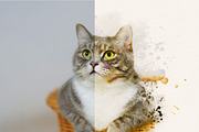 Pet Watercolor Effect Photoshop, an Action Add-On by liptouse (Thumbnail 7 of 10)