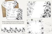 Flowers of Clematis. Botanical Set, a Decorative Illustration by ON_lineart_store (Thumbnail 4 of 10)