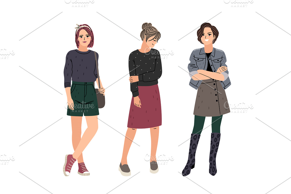 Fashion pretty woman in casual, a Person Illustration by Stock-Smart-Start