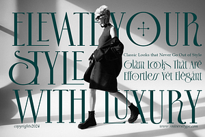 UT Sagora Glamour - A Luxury Font