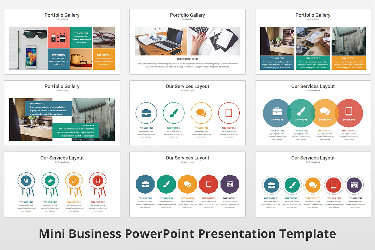 Mini Business PowerPoint Template, a Presentation Template by GraphicStan (Photo 8 of 30)