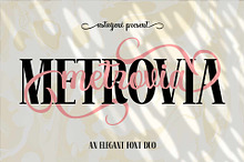 Metrovia | An Elegant Font Duo
