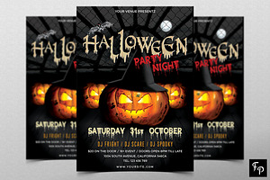 Halloween Party Flyer, a Flyer Template by FlyerPig