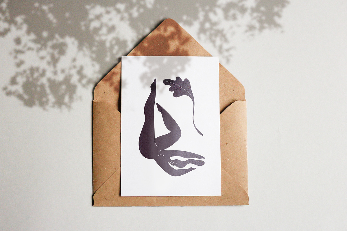 Trendy Matisse-styled posters + set, a Decorative Illustration by PaperTrident (Photo 11 of 11)