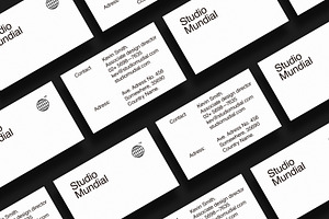 Business Cards Template: S. Mundial