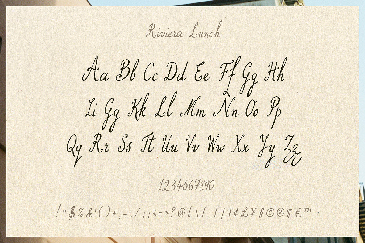 Riviera Lunch - Summer Font Duo