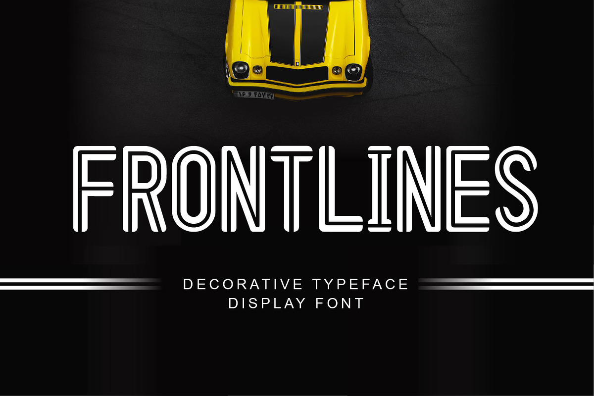 frontlines classic font, a Symbol Font by WAP (Photo 1 of 5)
