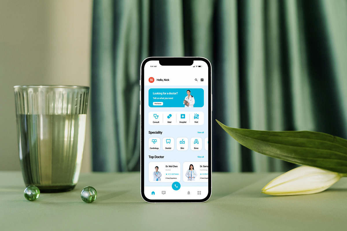 HealthySpot - Online Doctor App UI, an App Template by trabaskriya (Photo 5 of 5)