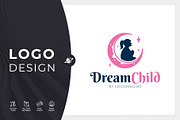 Dream Child - Girl Logo Template, a Branding & Logo Template by LOGOMAGINE (Thumbnail 1 of 16)