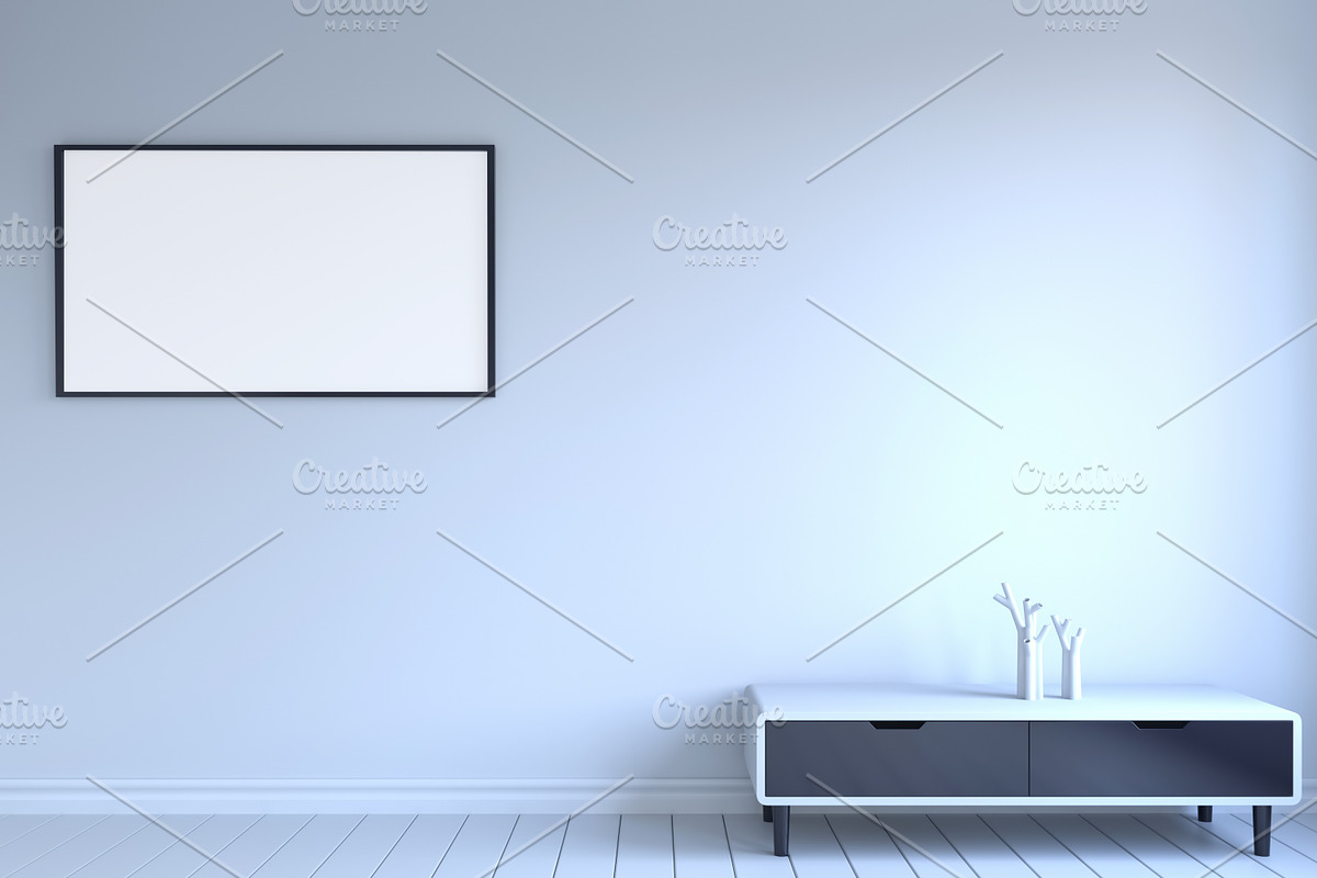 Mockup interior with frame, a Product Mockup by 2D/3D (Photo 11 of 12)