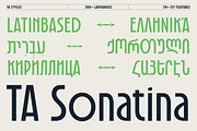 TA Sonatina, a Sans Serif Font by TAFT Foundry (Thumbnail 1 of 15)