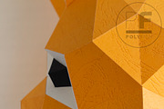 DIY Rabbit head 3D model template, a Graphic by PolyFish (Thumbnail 3 of 5)