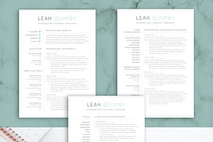 Modern Resume Template For Teacher