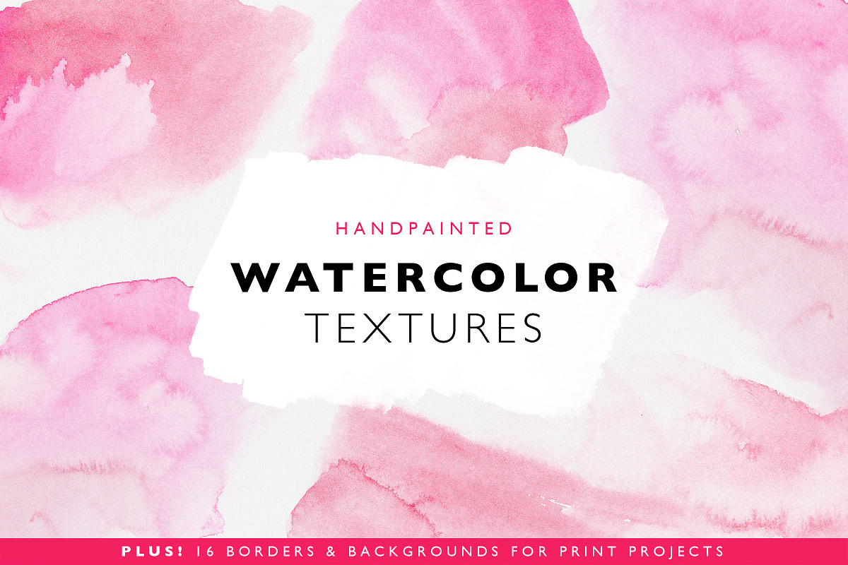 32 Watercolor Textures & Templates, a Texture Graphic by Abbie May (Photo 1 of 5)