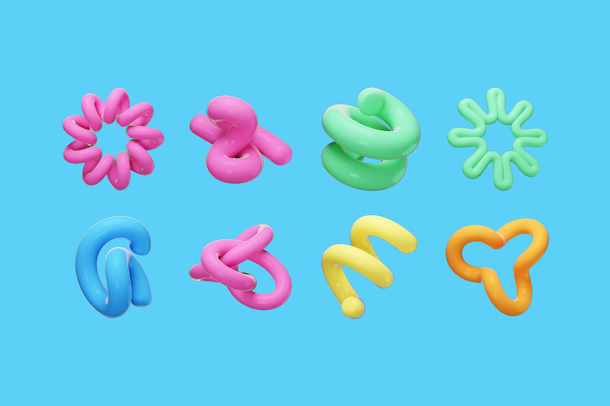 Abstract Curve 3D Illustration, an Object Illustration by graphicook (Photo 3 of 3)