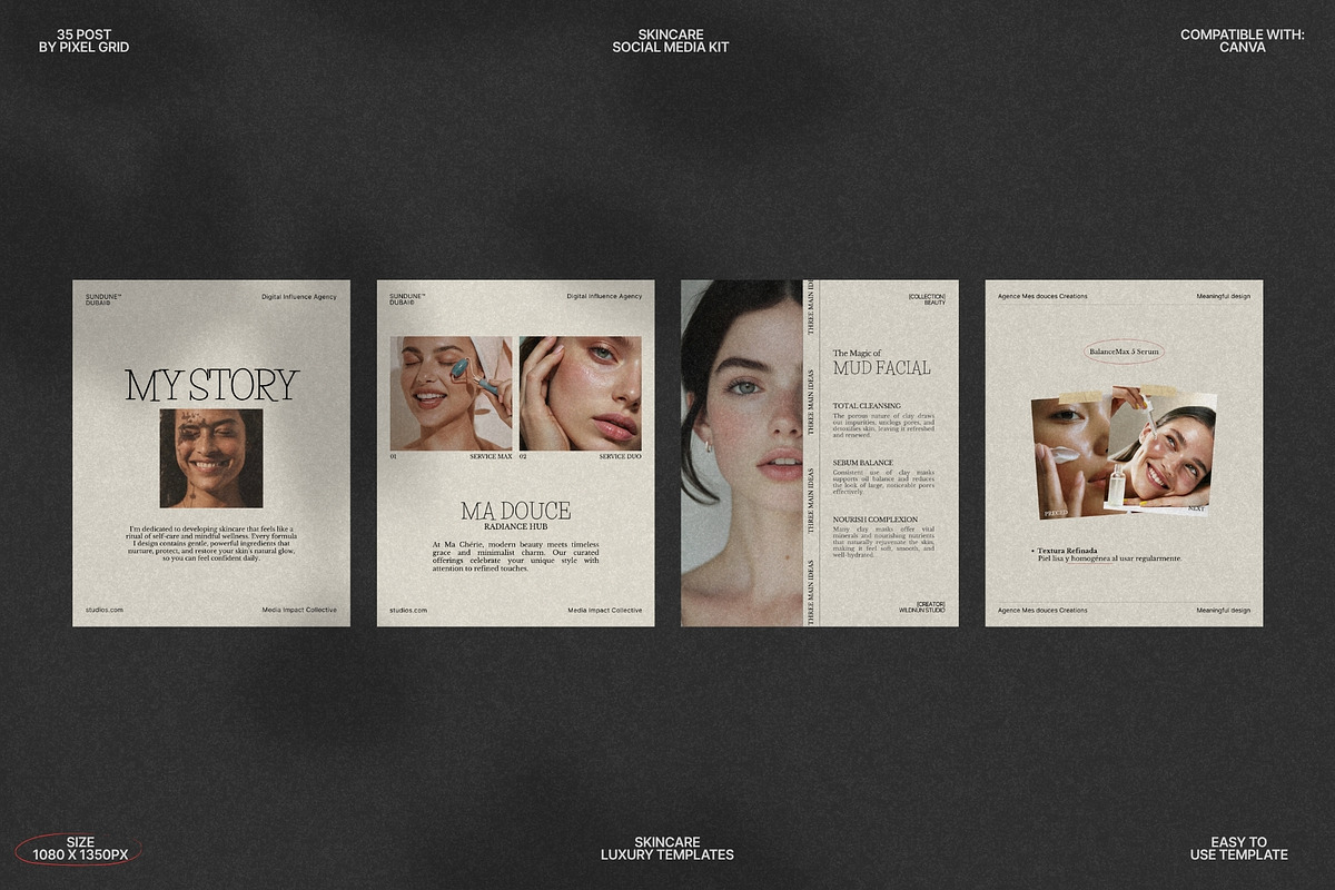 Skincare Canva Posts for IG preview 7