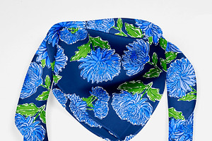 Blue And Green Floral Pattern