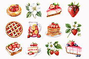 Watercolor Strawberry Delight Clipar, a Seasonal Illustration by Design Market (Thumbnail 4 of 4)