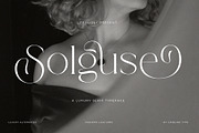 Solguse - A Luxury Serif Typeface, a Serif Font by GridlineType (Thumbnail 1 of 10)