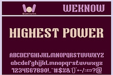 Highest Power font