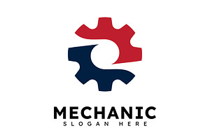 Mechanical Gear Logo Template Vector, a Graphic by T.Vooka