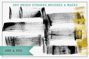 Dry Brush Stroke Brush For PS/PRO