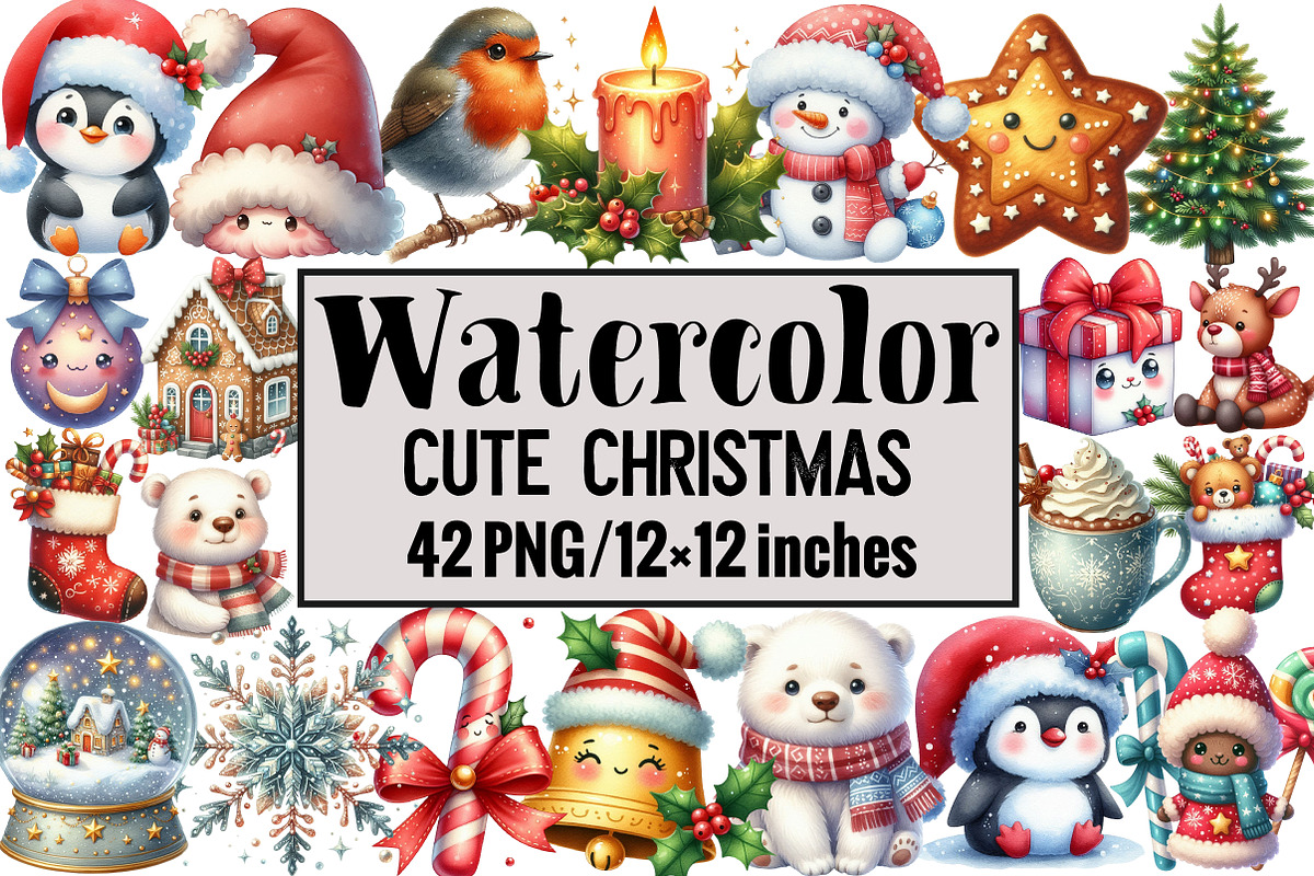 Cute Christmas, an Illustration by Design Market (Photo 1 of 3)