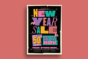 New Year Sale Flyer Template, a Templates & Theme by megarez (Thumbnail 3 of 4)