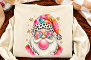 Trendy Christmas Santa Bubblegum PNG, a Seasonal Illustration by Canvas Craft (Thumbnail 4 of 6)