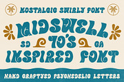 Midswell 70's Typeface | Retro Font, a Sans Serif Font by NienowBrand (Thumbnail 1 of 7)