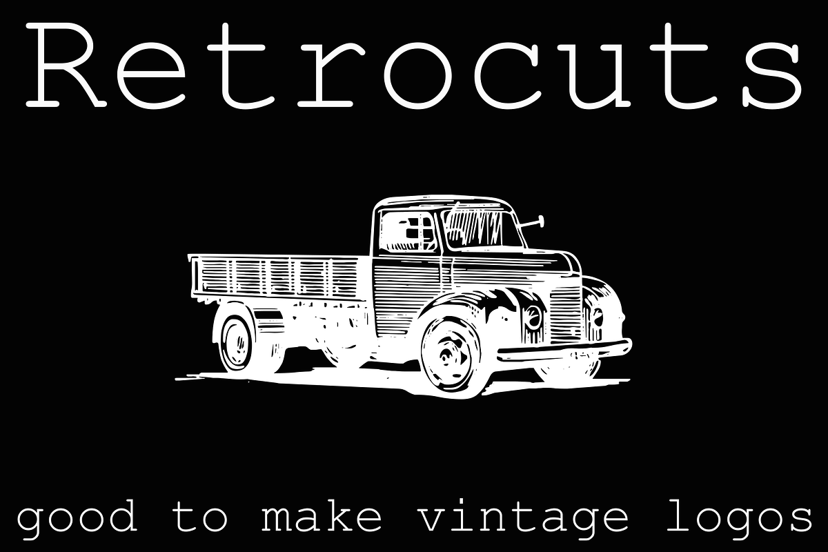 Retrocuts, a Symbol Font by Intellecta Design (Photo 3 of 5)