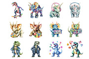 90s Dinosaurs, an Illustration by Design Market (Thumbnail 2 of 3)