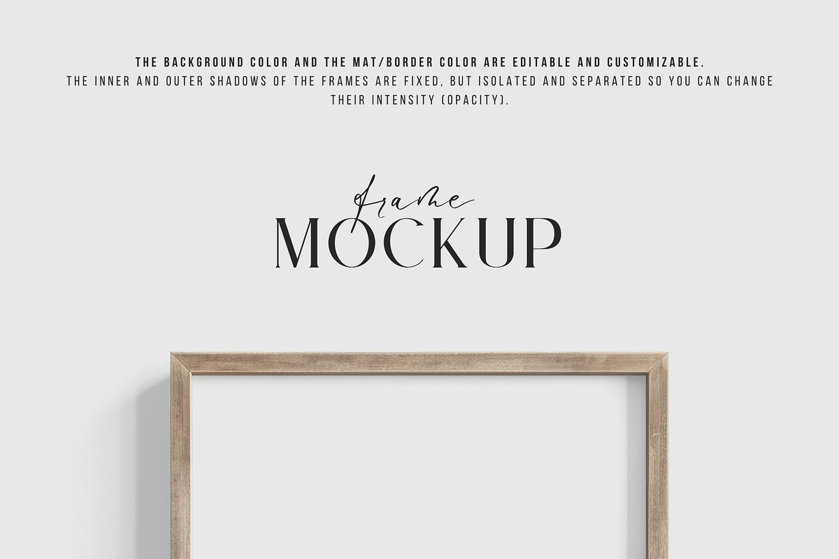 5:7 A4 Frame Mockup PSD PNG 04-01, a Product Mockup by DESIGN BY nube (Photo 6 of 6)