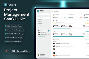 TeamCollaboration Project SaaS UIKit, an UI Kit Template by Creative Perspective