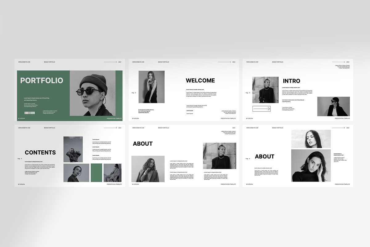 Brand Portfolio Google Slides, a Presentation Template by Spesifikstd (Photo 3 of 8)