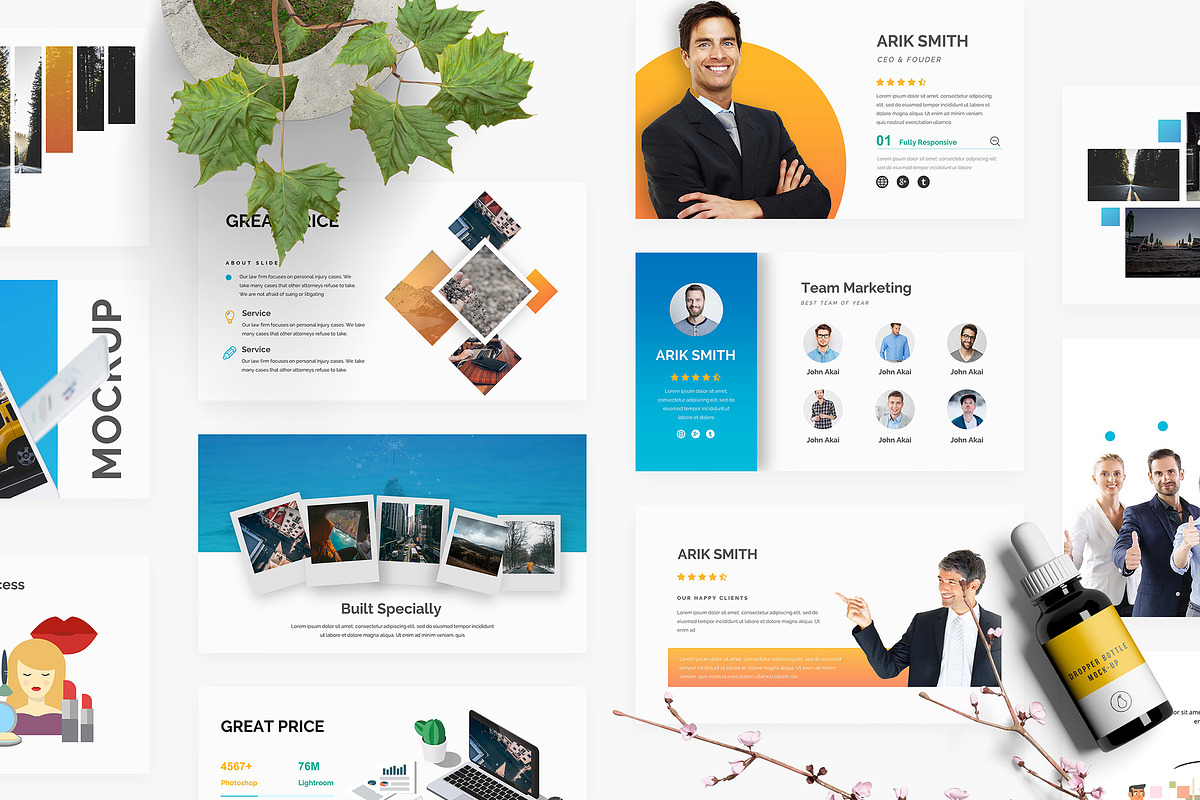 Project Status Powerpoint Bundle, a Presentation Template by One Percent Studio (Photo 3 of 34)