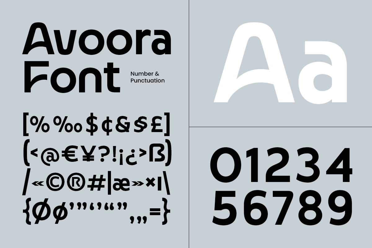 Avoora - Unique Modern Branding Font, a Sans Serif Font by TokoPress (Photo 8 of 13)