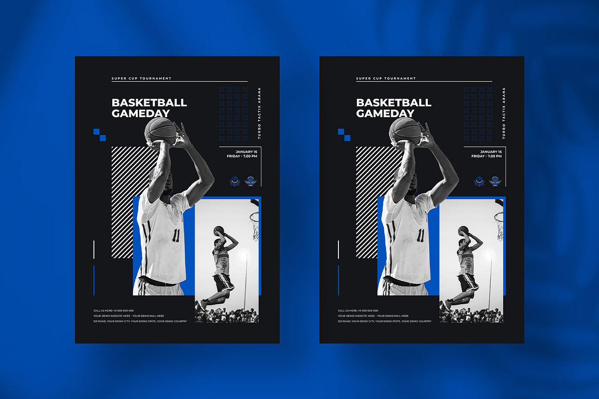 Basketball Matchday Flyer Template, a Flyer Template by Tanmoy Topu (Photo 4 of 6)