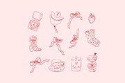Be Mine - Valentine's Day Clipart, a Decorative Illustration by Barkova Nadya (Thumbnail 4 of 7)