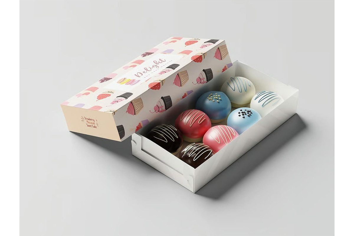 Box Cake Mockup, a Packaging Mockup by zippypixelstudio (Photo 6 of 7)